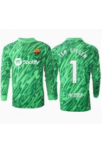 Barcelona Ter Stegen #1 Keeper Fotballdrakt Borte Klær 2024-25 Lange ermer